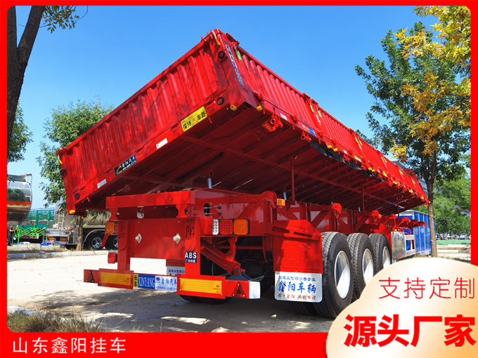 侧翻自卸半挂车